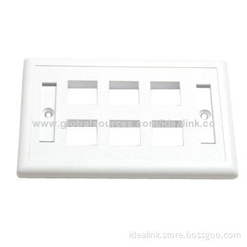 Faceplate, US Style, Measures 115 x 70mm, OEM Orders are Welcome, 4 Ports